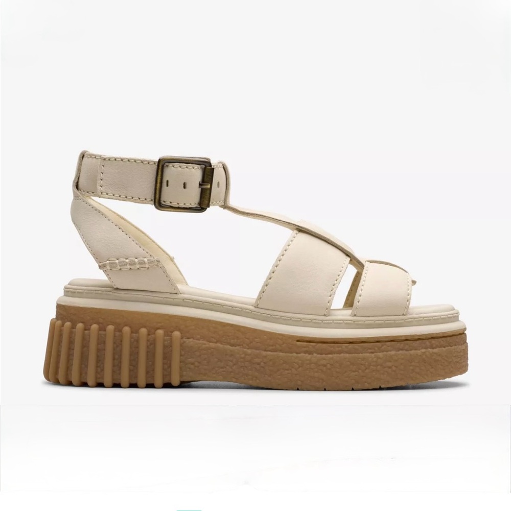 Women's Cream Platform Sandals